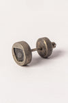 Parts of Four Stud Earrings 0.2 CT, Diamond Plate 1235-7-DA+DIA